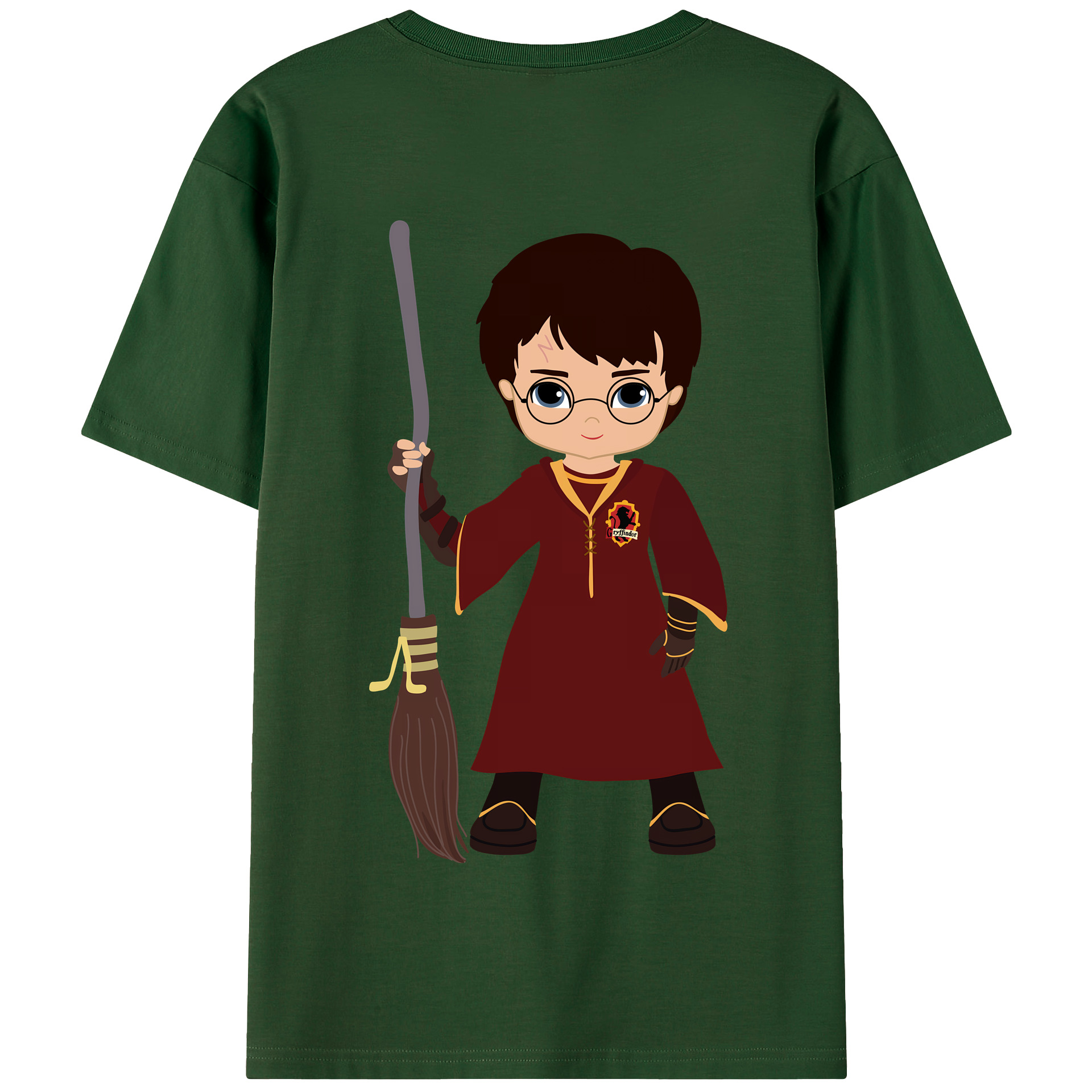 （画像用） Harry Potter ハリー・ポッターシリーズ 綿100％半袖Tシャツ（背面プリント）